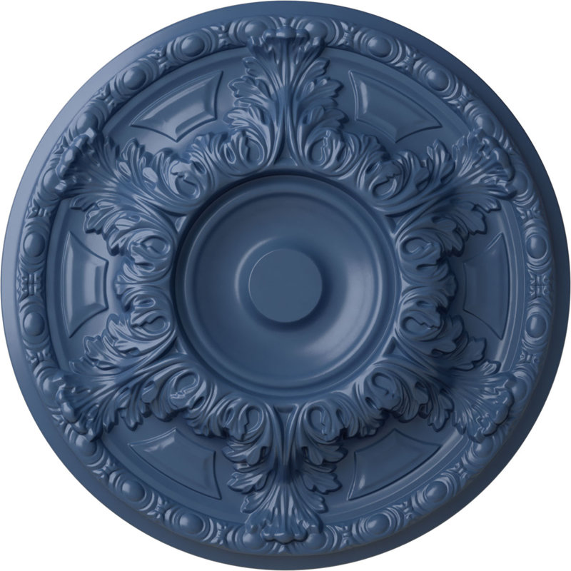 Médaillon de plafond H 2 1/2 po x l 23 3/8 po x P 2 1/2 po Granada, Americana, H 19 po x l 19 po x P 2,5 po