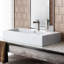 Lavabo vasque rectangulaire blanc brillant 32 po avec fixation pour robinet Voltaire