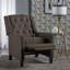 Chaise à dossier en tissu Classic Coffee