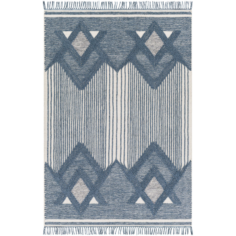 Tapis tissé à plat à la main Bailee