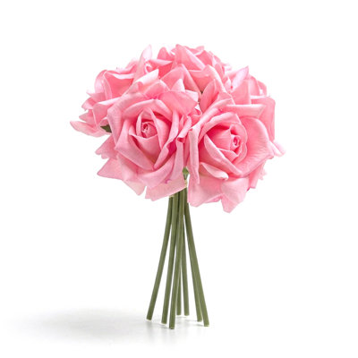 Bouquet de fleurs artificielles en soie artificielle 5 têtes