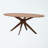 Daved Oval Solid Wood Base Dining Table