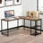 Marko L-Shaped Metal Base Computer Desk