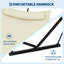 ? 2 Person Hammock with Stand for Outside, Double Hammock with Stand and Pillow, Max 450 Lbs Capacity with Balance Rope, Large Hammock for Outdoor Patio Backyard Poolside-63907013