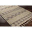 Tapis tissé à la main en laine / gris / beige Damron-1856733308