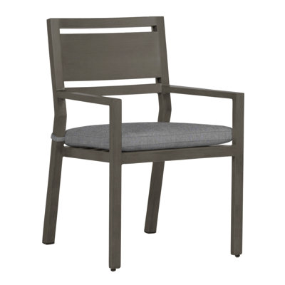 Avondale Aluminum Patio Dining Armchair with Cushions