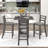 Alizai 4 - Person Solid Wood Top Four Leg Dining Set-653004227