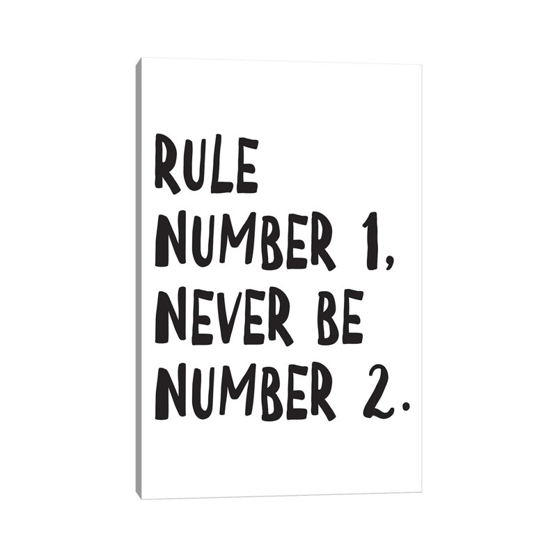 Rule Number by Pixy Paper - Wrapped Canvas Print, 152.5 cm H x 101.5 cm W