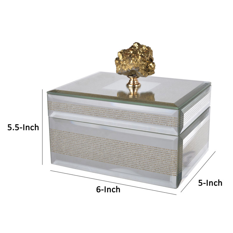 Hermeline Solid Wood Decorative Box