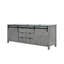 Meuble-lavabo double gris cendre 84 po X P 22 po D-978504346