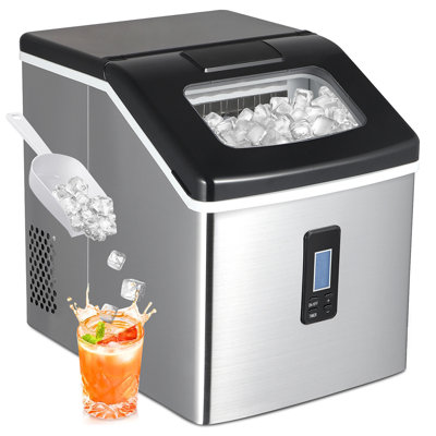 Countertop Ice Maker,40lbs/Day,24 Cubes in 15 Mins,Portable Ice Machine with Ice Scoop -  WUKHG, W-HZB-18FS