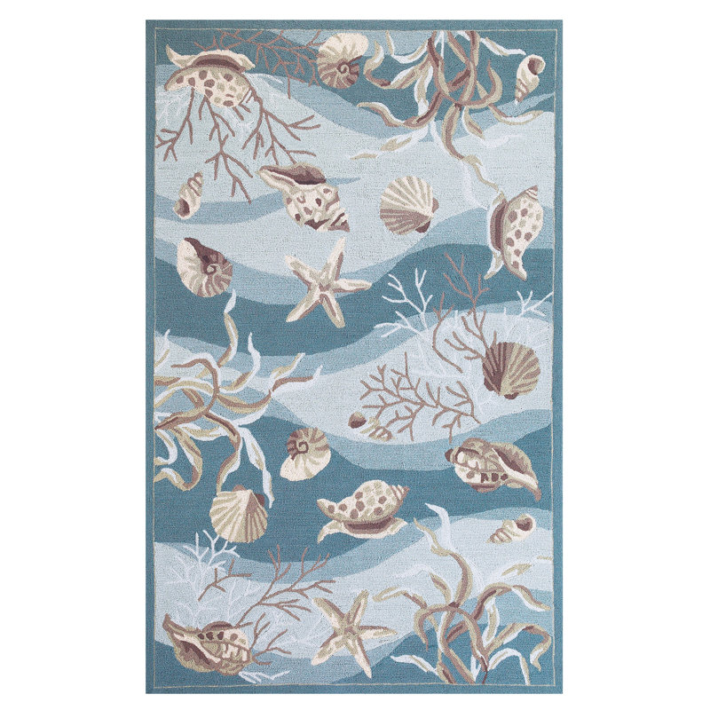 Seafoam Polyester Rug