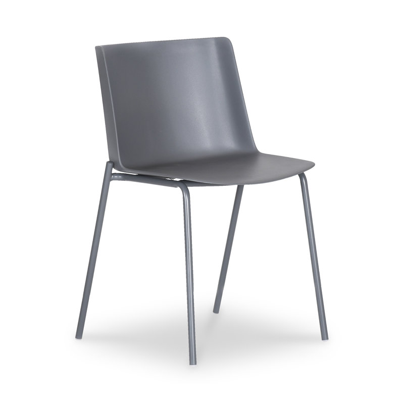 Outdoor Dining Side Chair, Gray