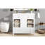 Meuble-lavabo multifonctionnel de 36 po avec lavabo 36 po avec portes et tablettes de rangement et tiroirs, blanc-121086335