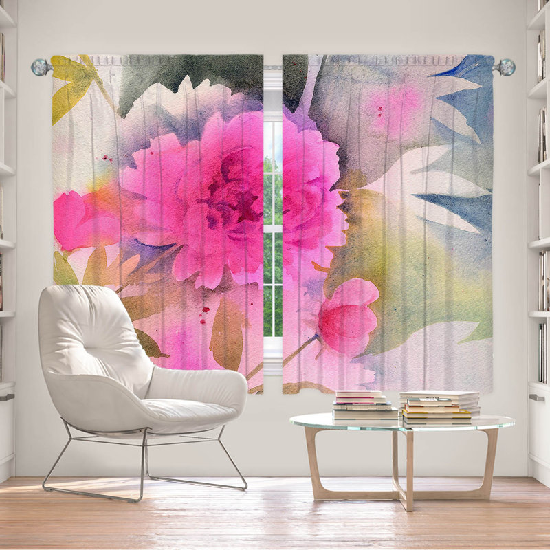 Paire de rideaux obscurcissant en polyester Feya, L 40 po x L 61 po