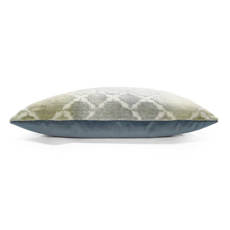 Trellis Square Woven Jacquard Pillow, 22"H x 22"W, Cactus