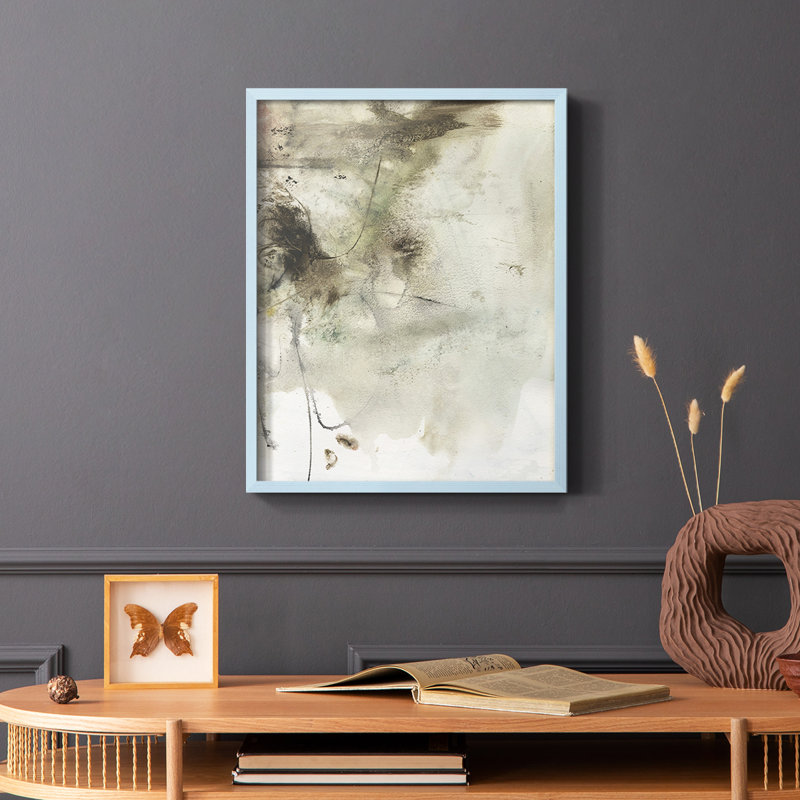 «Soft Inspiration IV», reproduction encadrée - bois massif, Noir, H 20 po x l 16 po