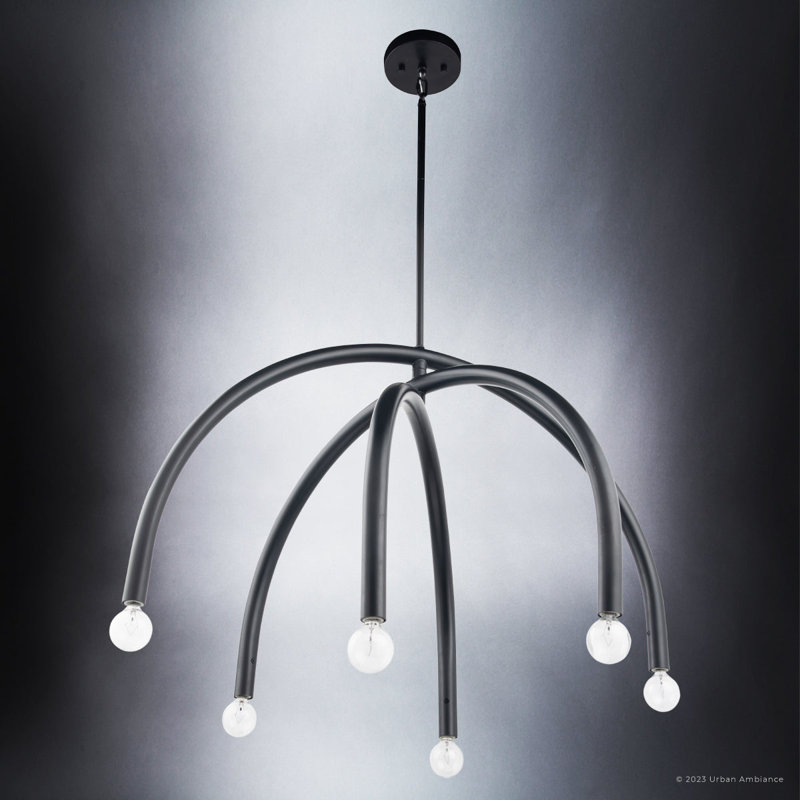 Gazmend 6 - Light Dimmable Geometric Chandelier
