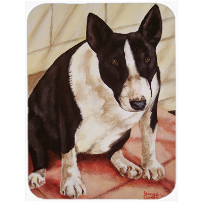 Caroline's Treasures Bull Terrier English Bully Glass Cutting Board