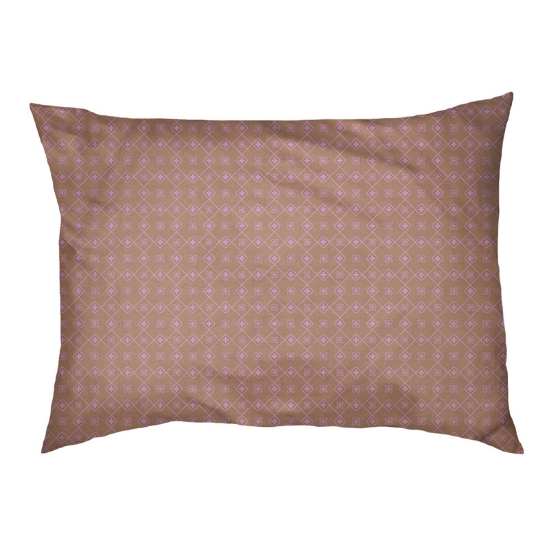 Coussin pour chien/classique à chariot Campion, Petit (l 28 po x P 18 po x H 9,5 po), Brun / Mauve