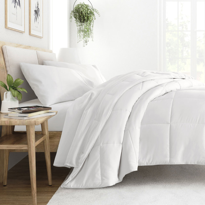 Édredon en duvet synthétique doux, Édredon très grand, Blanc neige