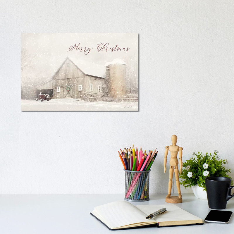 Merry Christmas Farm- Gallery-Wrapped Canvas Giclée