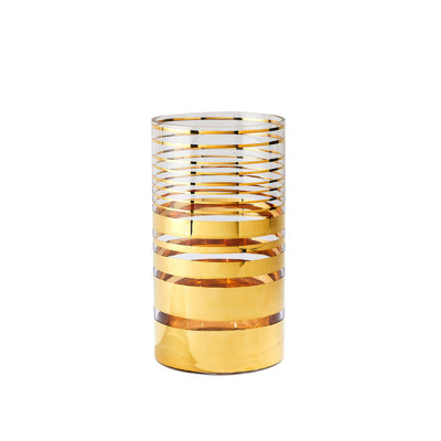 Vase de table en verre scintillant fait à la main