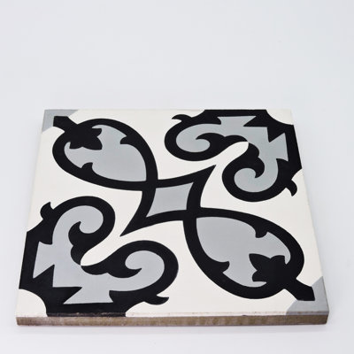 Agadir 8" x 8" Cement Patterned Wall & Floor Tile