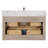Cristo 36'' Wall Mounted Single Bathroom Vanity with Quartz Top-984156054