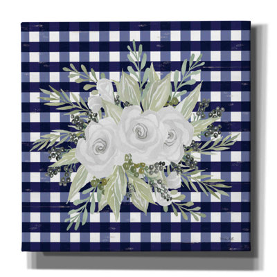 «Marine Floral II» par Cindy Jacobs - peinture sur toile tendue