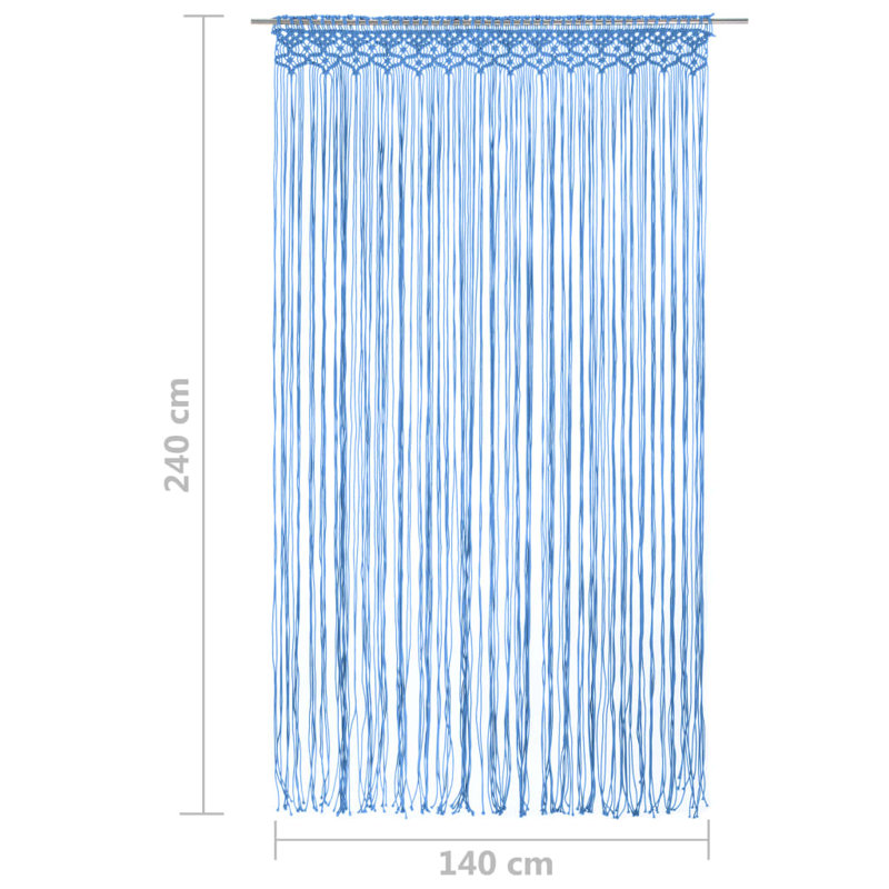 Lasater Sheer Curtain Single Panel, Blue