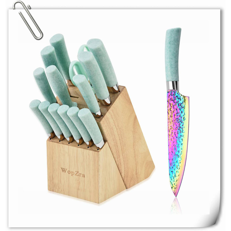 Rephen Knife 15 Piece Knife Block Set