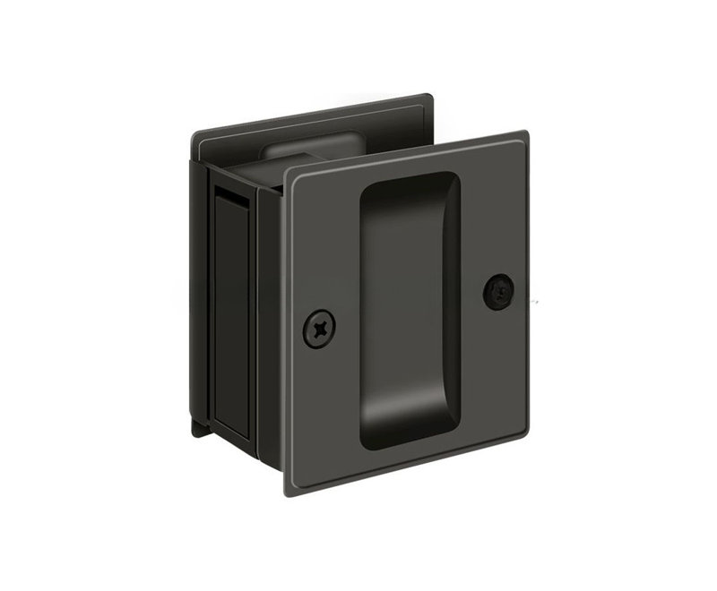 Pocket Door Hardware, Oil-Rubber Bronze