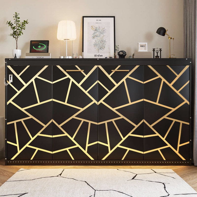 Lit escamotable sur le côté avec motif imprimé moderne, éclairage DEL sous le lit et prise USB intégrée, lit mural peu encombrant avec lumières d'ambiance pour petits appartements et chambres d'amis