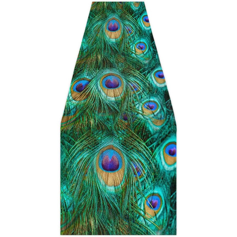 Chemin de table Peacock Feather