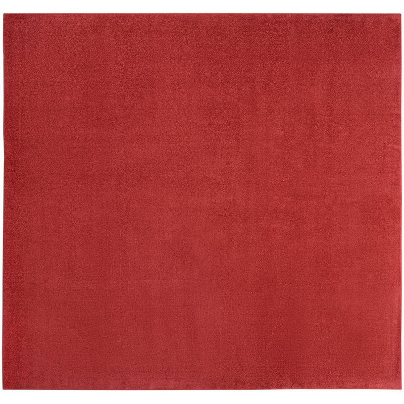 Nourison Essentials Brick Red Indoor/Outdoor Area Rug, Square 9'