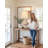  33'' Large Retro Resin Table Lamp, Rustic End Lamp for Living Room Deco