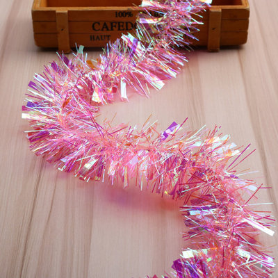 4Pcs Christmas Tinsel Garland For Xmas, Wedding, Birthday, Home Party Decor, Shiny And Reusable Holiday Christmas Tree Garland Decoration
