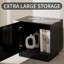Table de bout avec rangement Bhhatu Highgloss, noir-777915797