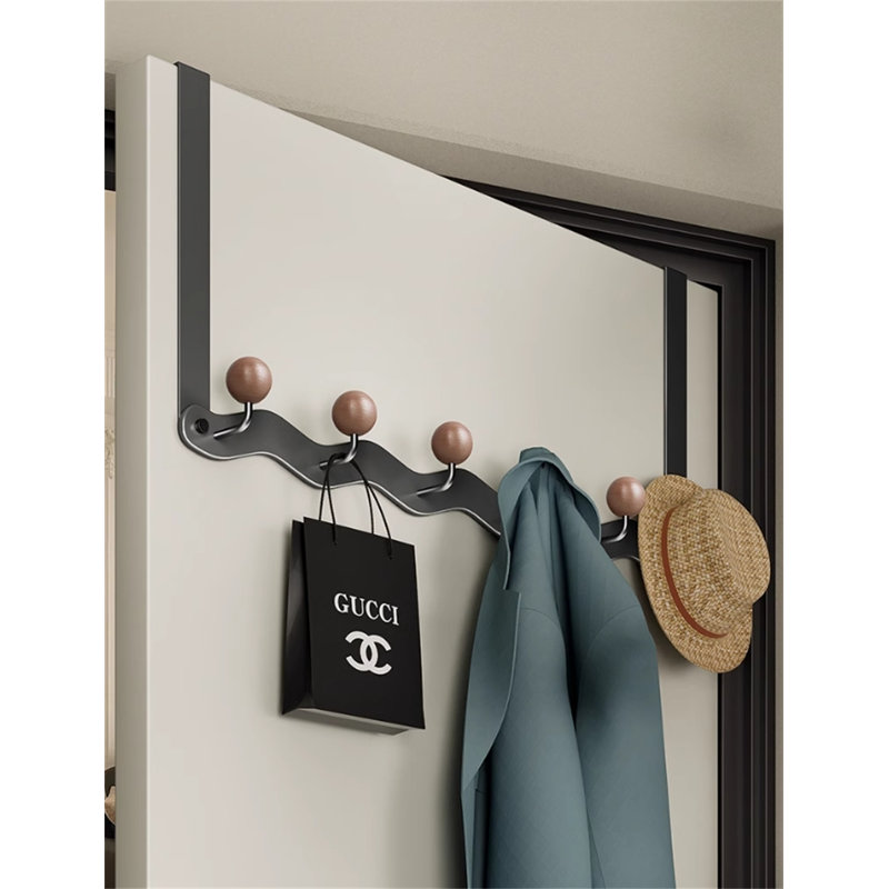 Crochet pour porte en fer et bois, H 8,85 po x l 15,35 po x P 1,81 po