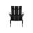 Foldable Chair In Black - Wood Made, 30In D X 33.13In W 37In H, 22.39Lb, Deck Enjoyment Black, Wood, Deep Wide High, For Patio And Poolside-826933009