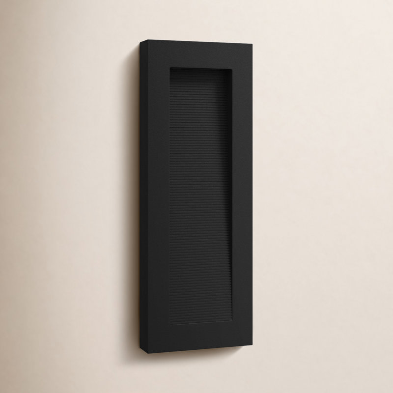 Luminaire de cloison d'extérieur à DEL Vossi, H 22 po x l 8 po x p 2 po