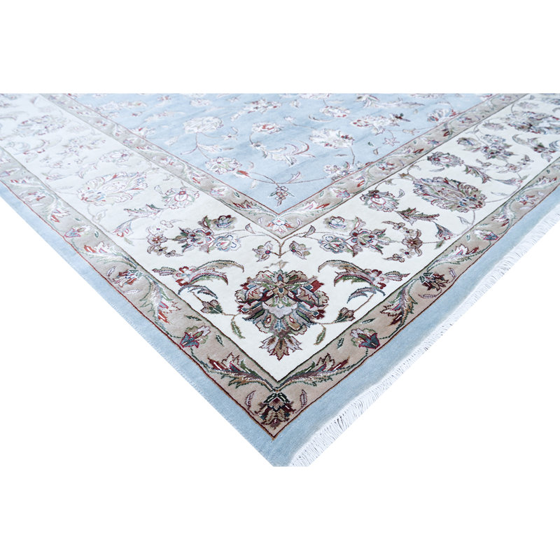 Walton Oriental Area Rug in Light Green/Cream/Beige, Runner 2'8" x 17'11"