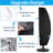 Waterproof Cantilever Umbrella Covers For 9FT To 12FT Outdoor Offset Umbrellas,420D Durable Fabric With Top Vent, Hem Drawstring Design & Zipper,Anti-UV Protection