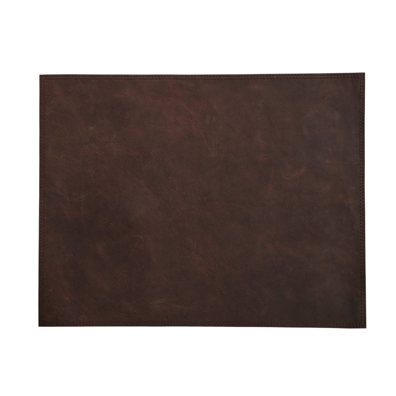 Scheffler No Pattern Rectangle Placemat, Dark Brown