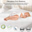 Grand matelas hybride ferme de 14 po avec ressorts ensachés et mousse viscoélastique imprégnée de gel pour un soutien ultime