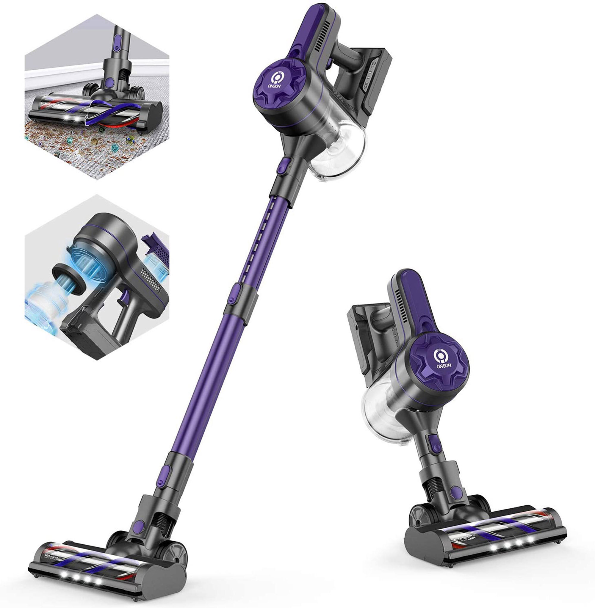 onson cordless stick vacuum