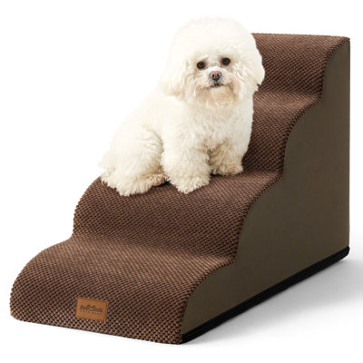 Escaliers pour chien, marche pour animal avec housse étanche, rampe pour chat en mousse haute densité pour chaise ou canapé