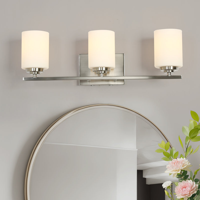3-Light Dimmable Chrome Vanity Lighting