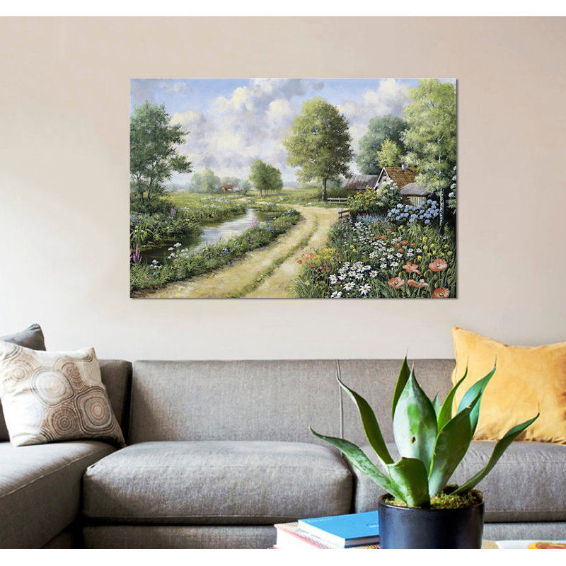 " Almost Home " by Peter Motz, 12" H x 18" W x 1.5" D, Wrapped Canvas, No Mat